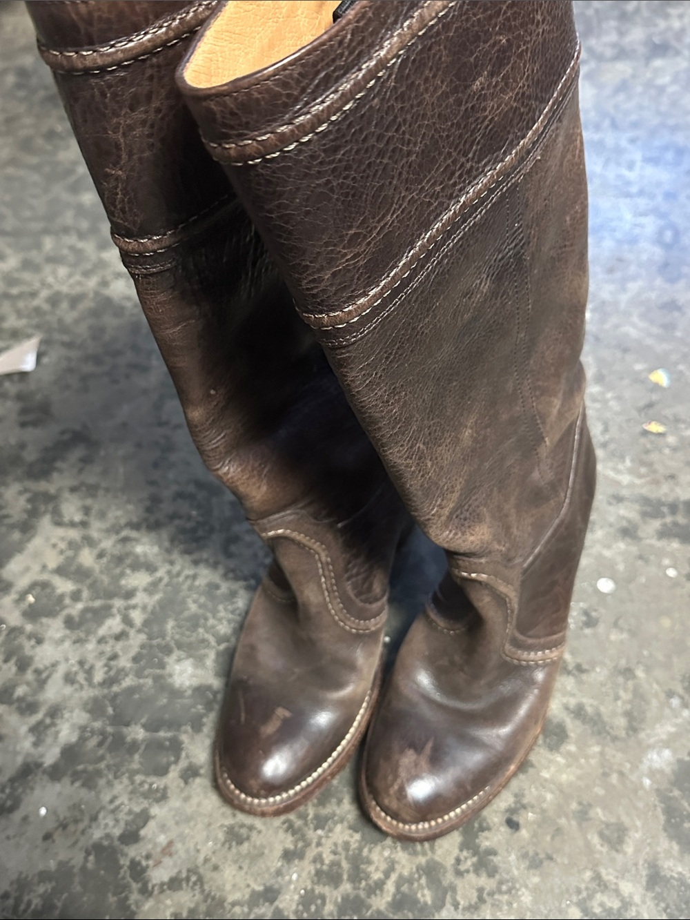 Vintage Frye Boots 14L Jane - Picture 3 of 5